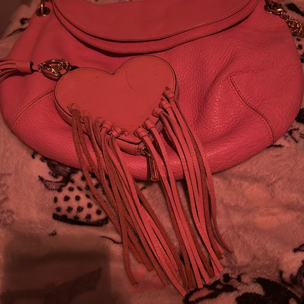 JuicyCouture Pink Leather ShoulderBag  👛 Rebecca Minkoff, pink leather, 4coin!